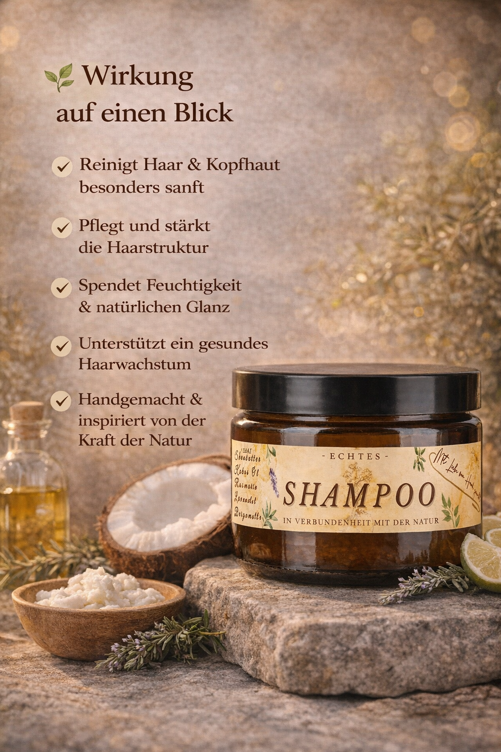 Natürliches Shampoo