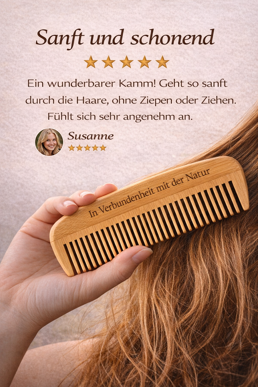 Natürlicher Bambuskamm