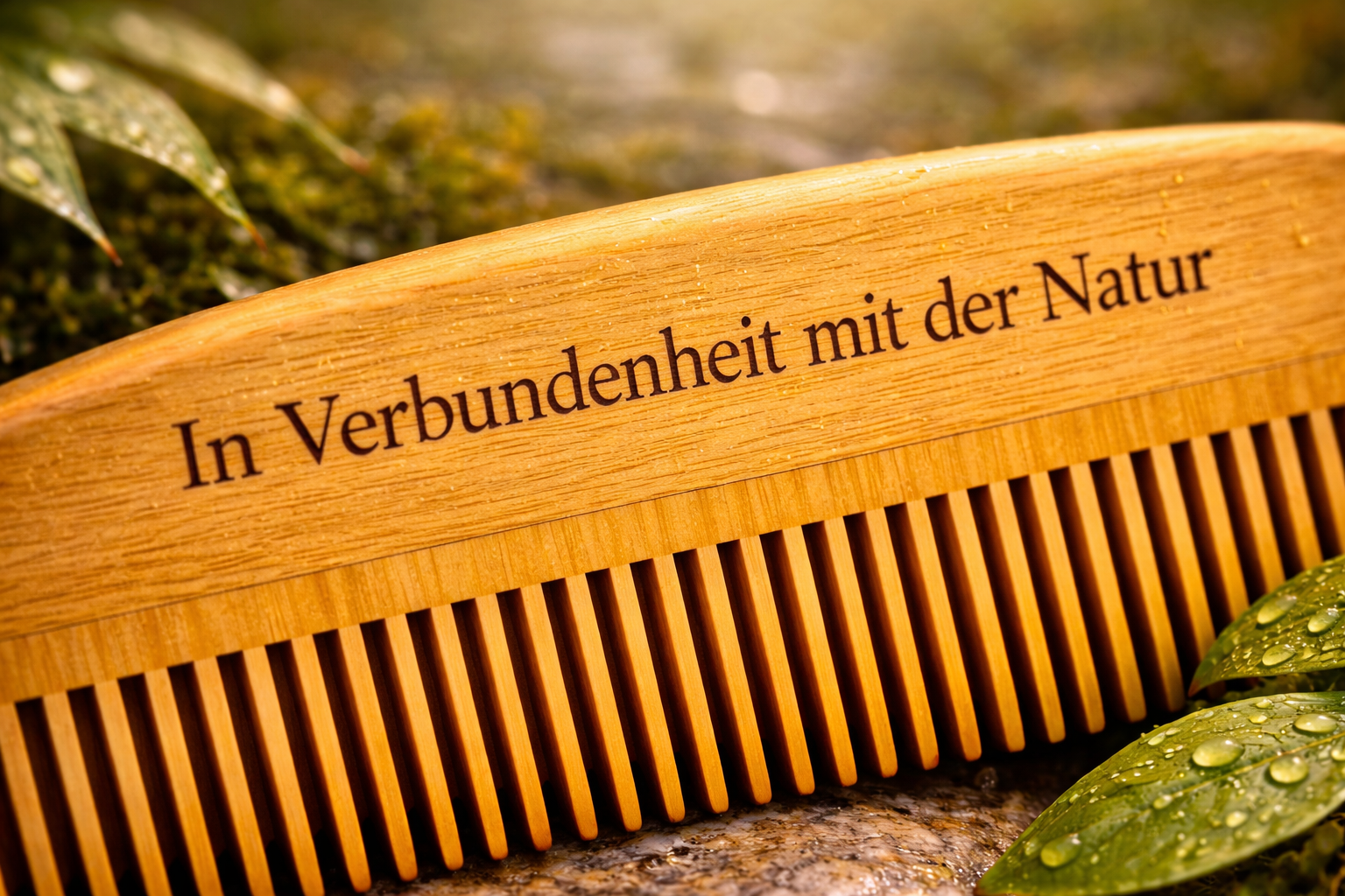 Natürlicher Bambuskamm