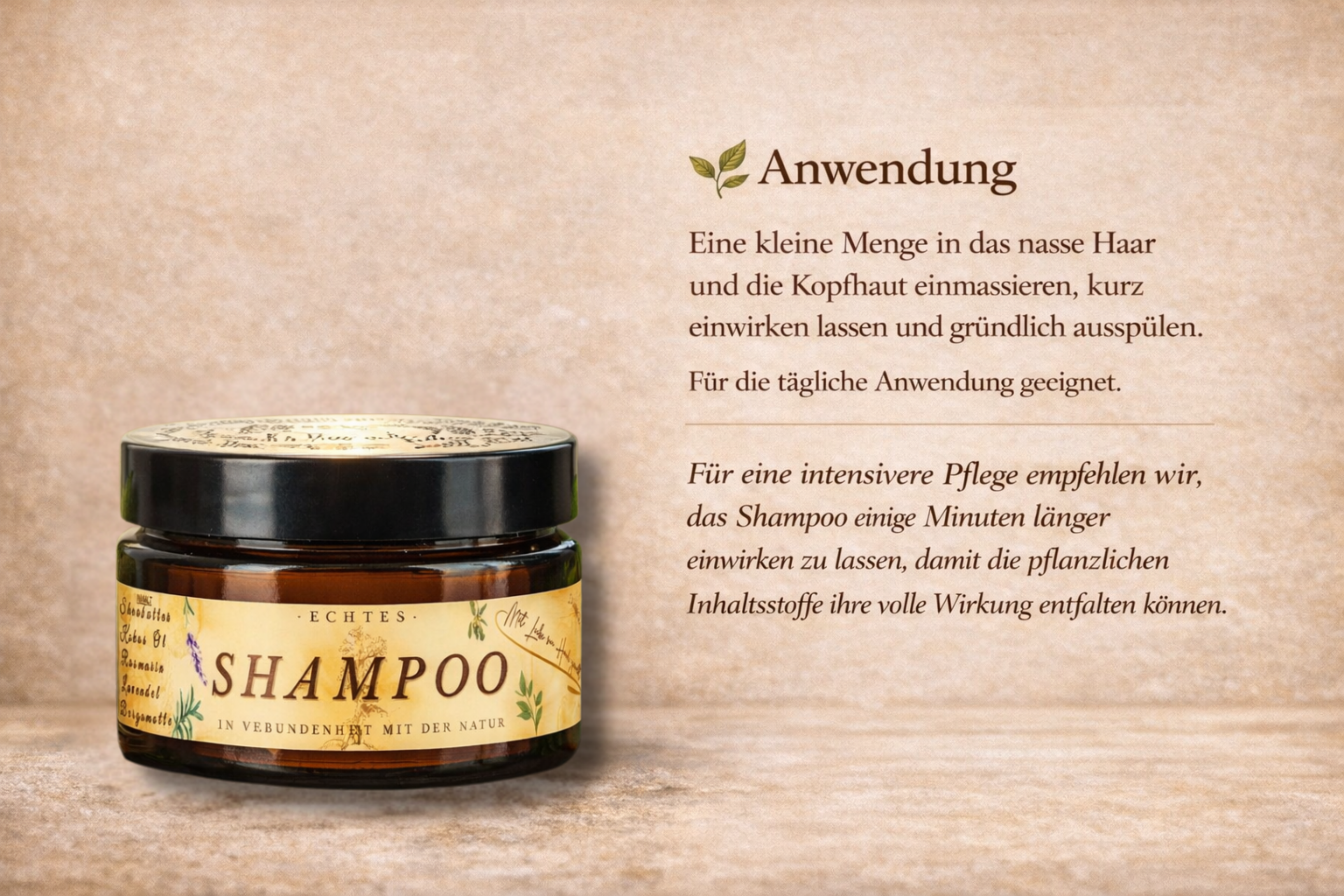 Natürliches Shampoo