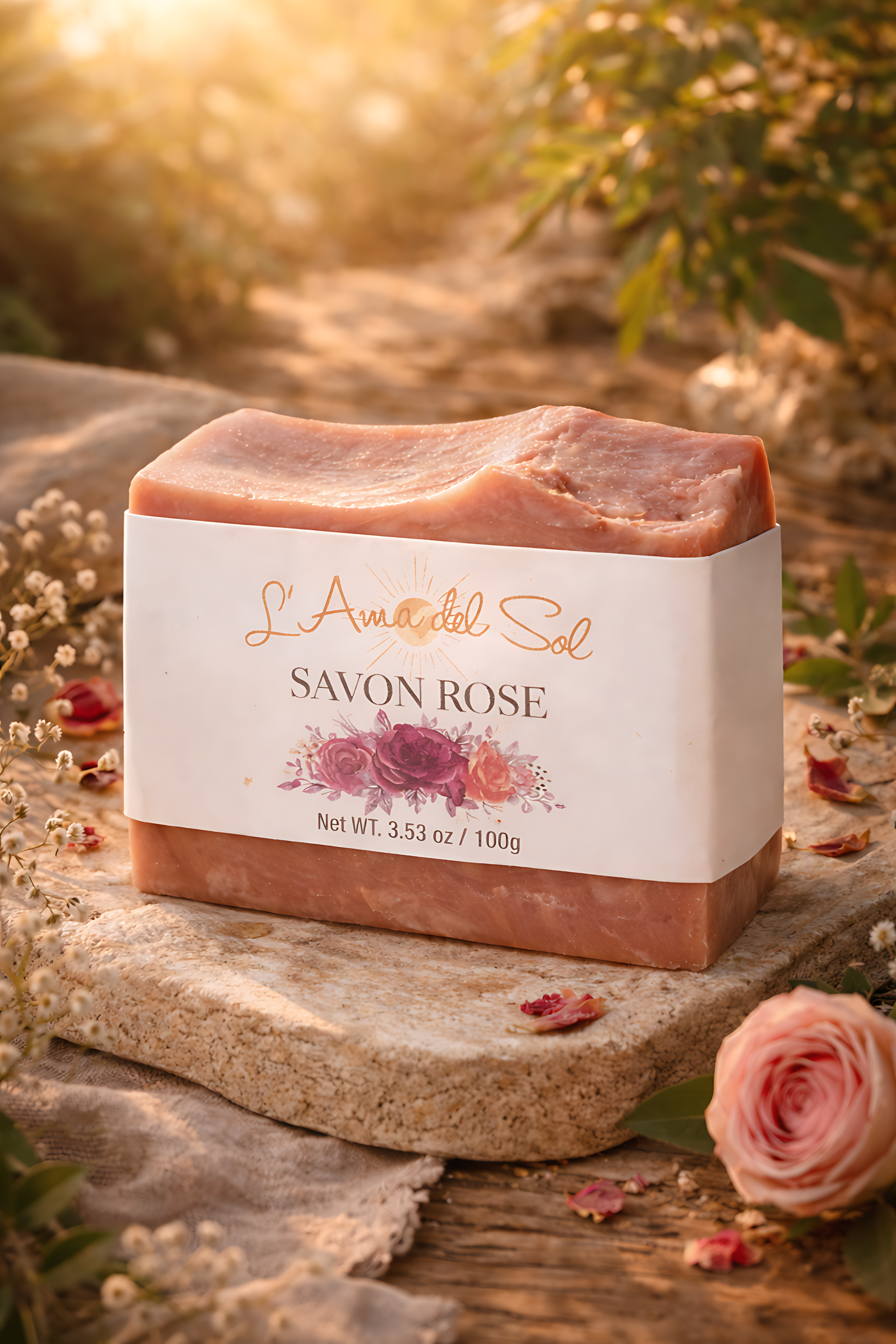 Handgemachte Rosen-Seife